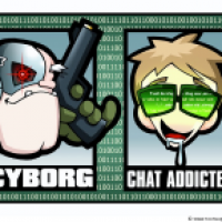 Cyborg and Nerd Card