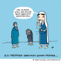 Cartoon gegen K. O. Tropfen