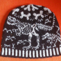 T-Rex Beanie Muster