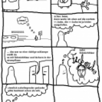 Ein Comic über << und >>