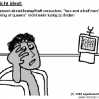 Ein Cartoon über Sitcoms