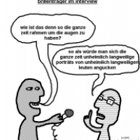 Ein Cartoon über Brillen