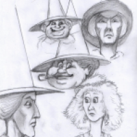 Pratchett's Witches Sketches