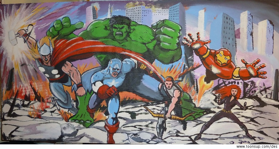 Illustration: Heroes Assemble Revisited 3