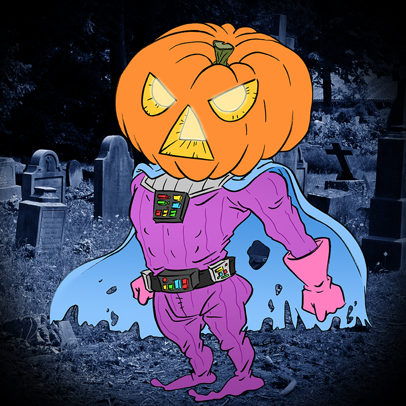 Illustration: Drawtober Day 07: Darth Pumpker 1