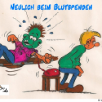 Neulich beim Blutspenden