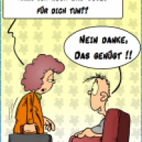 Der gezeichnete Spruch: Was Gutes tun ...