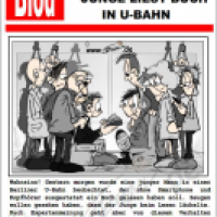 Wahnsinn: Junger Mann liest Buch in U-Bahn