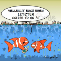 Einen letzten 'Coffee To Go' zum Abgewöhnen