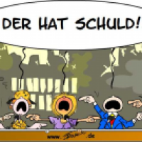 Der hat Schuld ...
