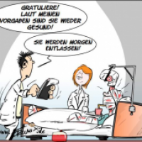 Gratuliere, sie sind gesund