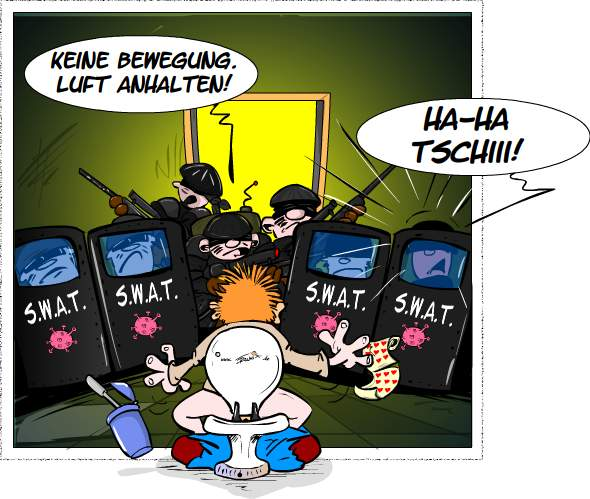 Cartoon: Corona SWAT 2