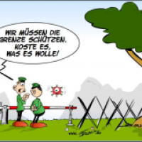Und immer schön die Grenze schützen