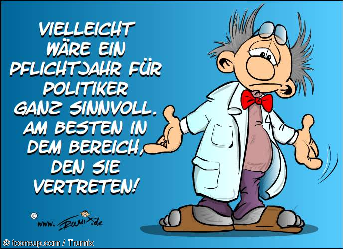 Cartoon: Pflichtjahr 1