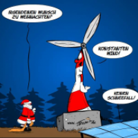 Kein Wind, keine Sonne , kein Strom