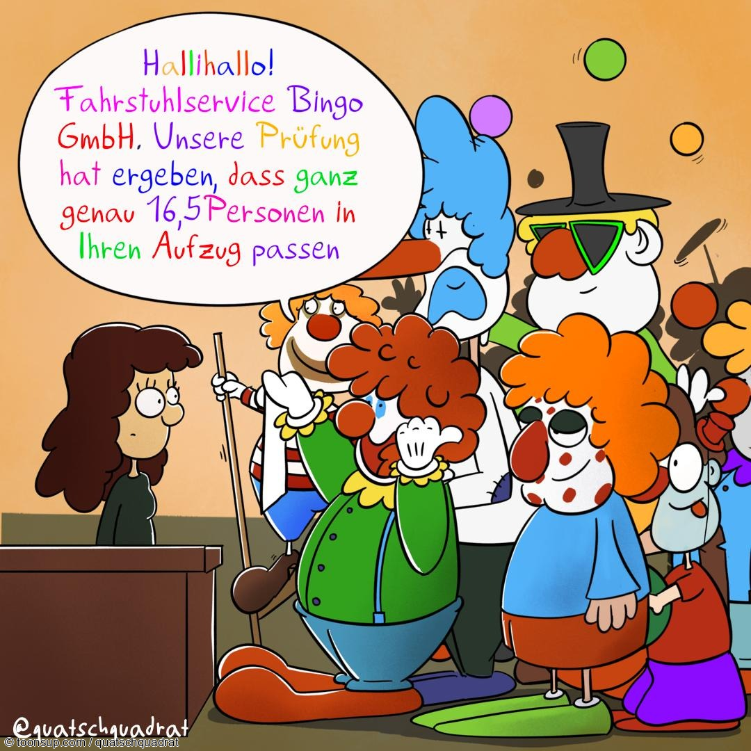 Cartoon: Fahrstuhl 1