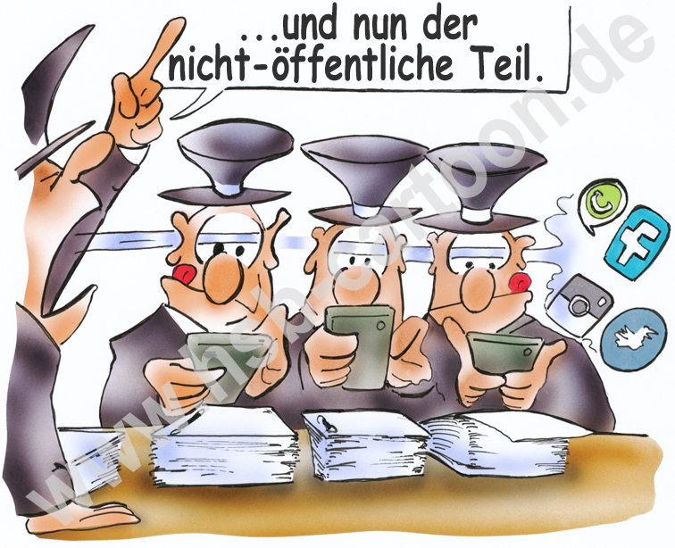 Karrikatur: Geheime Informationen 1