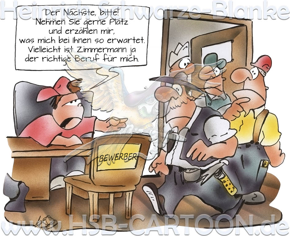 Cartoon: Ausbildung im Handwerk 1