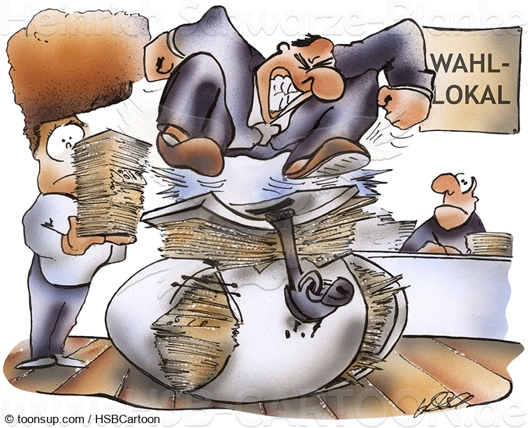 Cartoon: Briefwahl 1