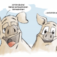 Schizophrene Schweine