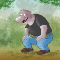 Balu, der Mensch
