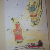 Kletterbegeistertes Rentier- ich musste dann mal weg