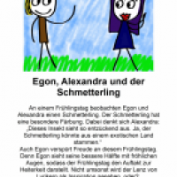Egon, Alexandra und der Schmetterling
