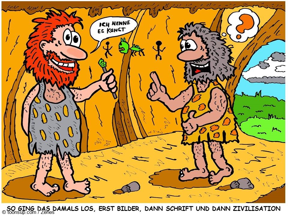 Cartoon: Damals 1