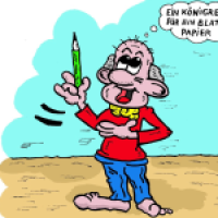 Papier und Stift