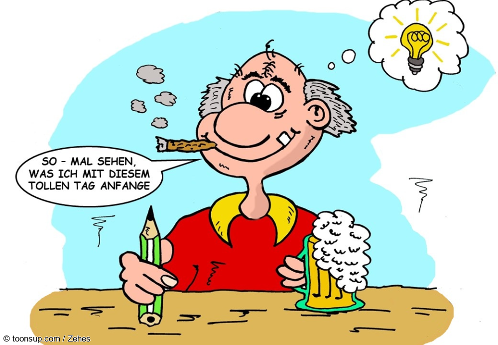 Cartoon: toller Tag 1