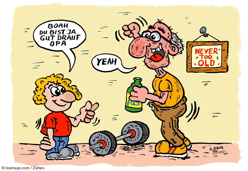 Cartoon: Never too old 1