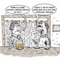 Gespräch beim Bier