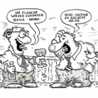 Einen bechern macht fröhlich