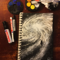Inktober #17 - Spiralgalaxie