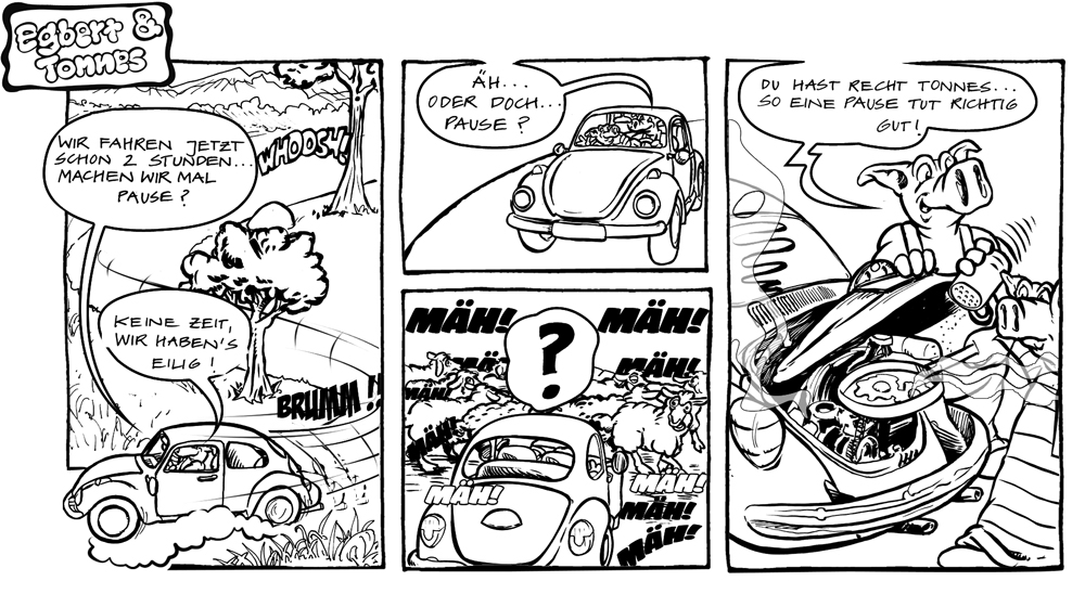 Comic: Egbert und Tonnes Comicstrips 3