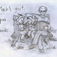 Mach's gut, Opa... Danke.