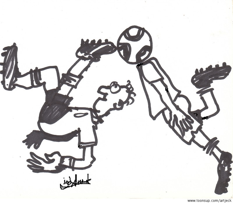 Cartoon: auszug Freundschaftsspiel 1