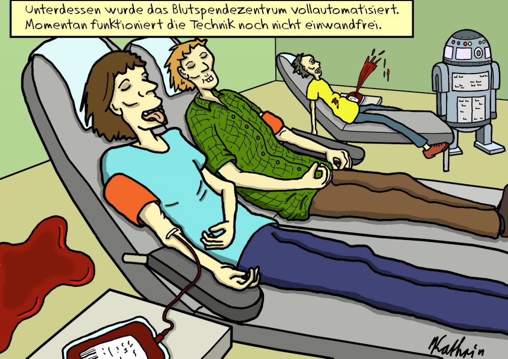 Cartoon: Blutspenden 1