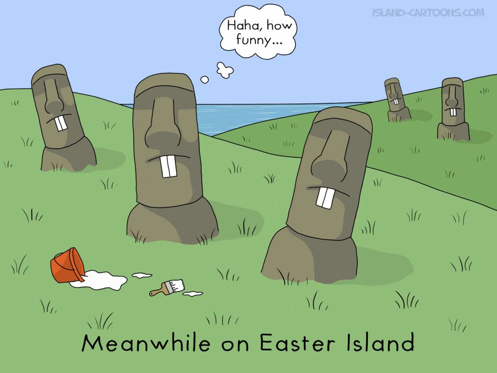 Cartoon: Easter Island 1