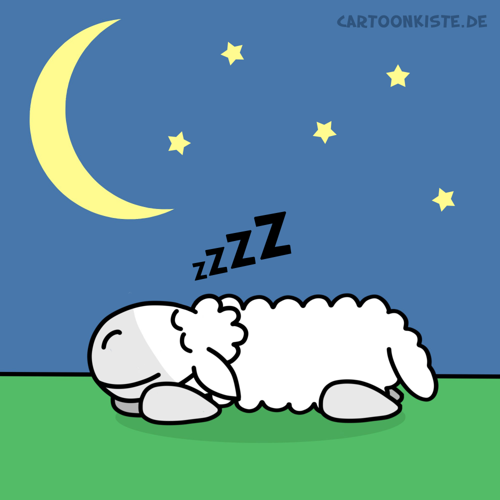 Cartoon: Schlafschaf 1