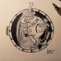 Inktober Tag 1: Fisch