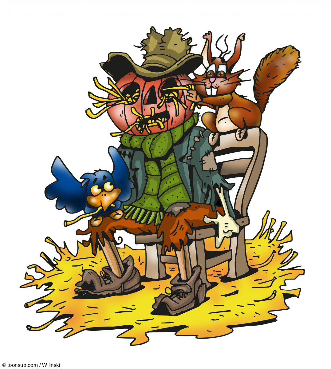 Illustration: Bonolino Vogelscheuche 1